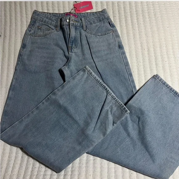 Edikted Light Blue Denim Jeans - Picture 1 of 3